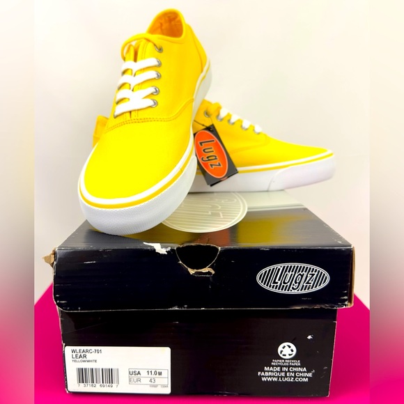 LUGZ Women’s Lear Yellow Sneaker with Yellow and White Strings     US 11… - Picture 2 of 12